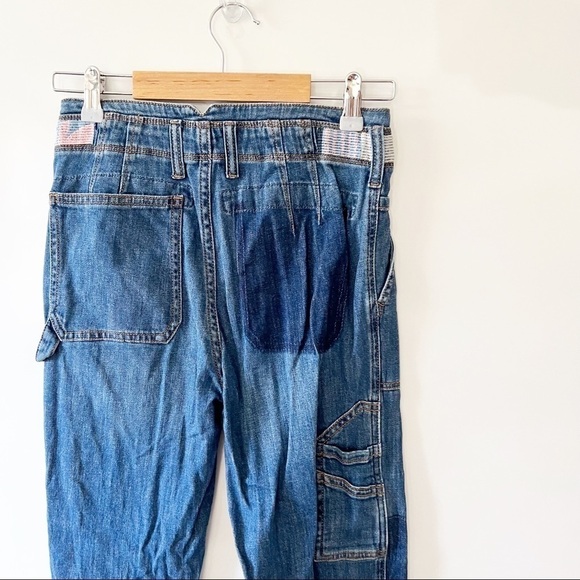 Anthropologie Pilcro And The Letterpress Boho Patchwork Boyfriend Jeans - Picture 5 of 13